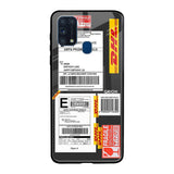 Cool Barcode Label Samsung Galaxy M31 Prime Glass Back Cover Online