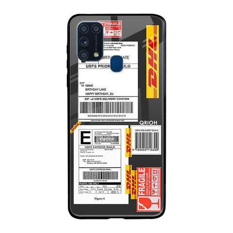 Cool Barcode Label Samsung Galaxy M31 Prime Glass Back Cover Online