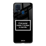 Dope In Life Samsung Galaxy M31 Prime Glass Back Cover Online