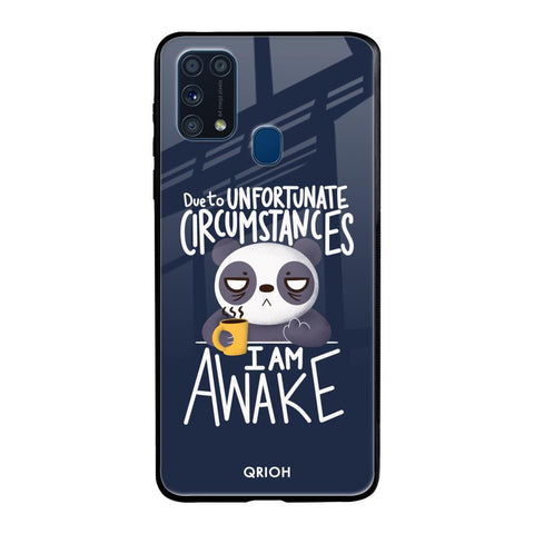 Struggling Panda Samsung Galaxy M31 Prime Glass Back Cover Online