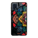 Retro Gorgeous Flower Samsung Galaxy M31 Prime Glass Back Cover Online