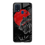 Red Moon Tiger Samsung Galaxy M31 Prime Glass Back Cover Online