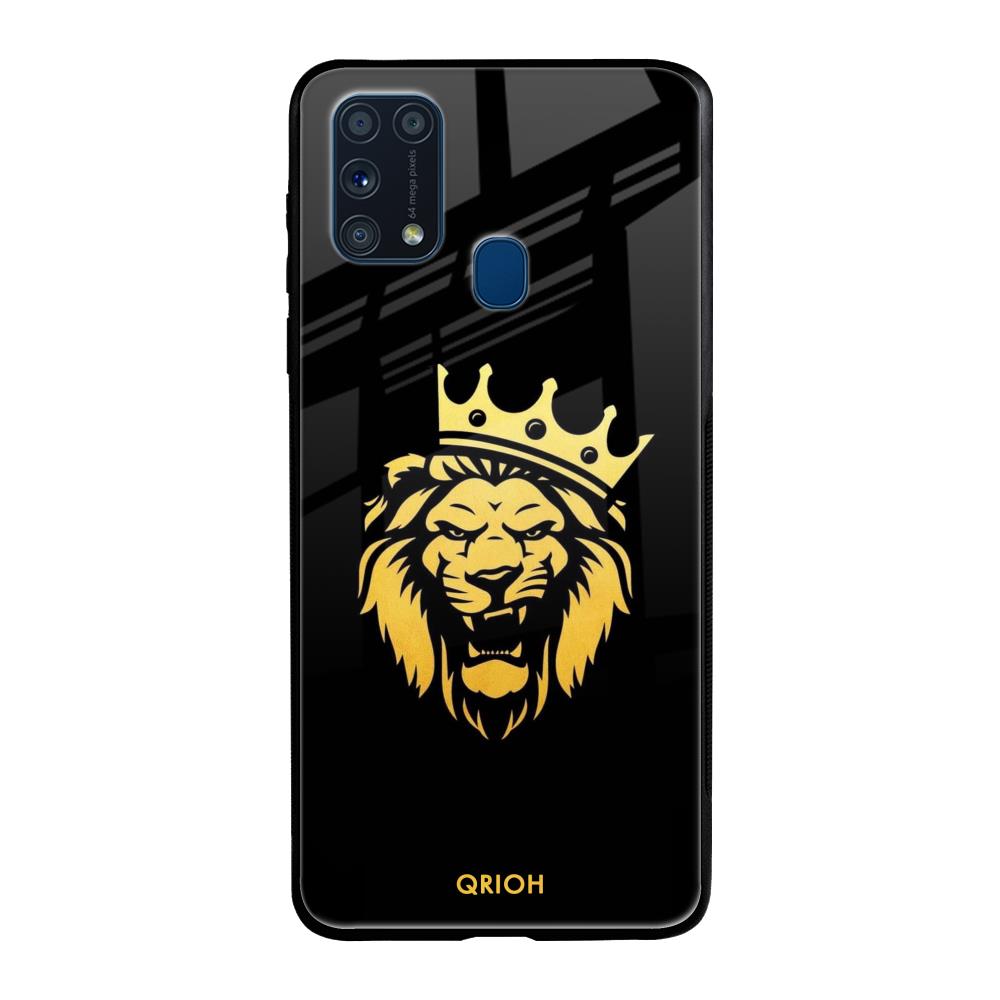 Lion The King Samsung Galaxy M31 Prime Glass Back Cover Online