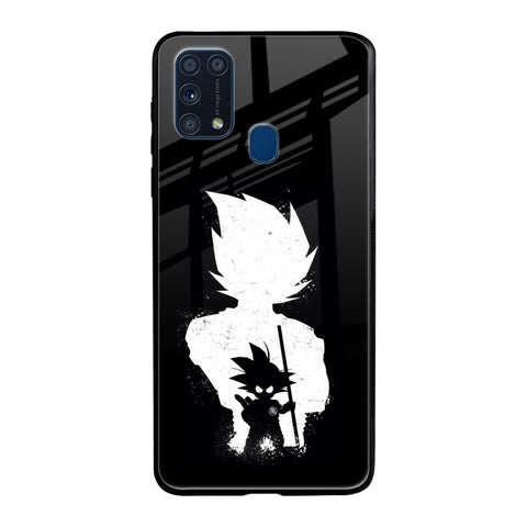 Monochrome Goku Samsung Galaxy M31 Prime Glass Back Cover Online