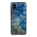 Blue Cool Marble Samsung Galaxy M31 Prime Glass Back Cover Online