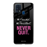 Be Focused Samsung Galaxy M31 Prime Glass Back Cover Online