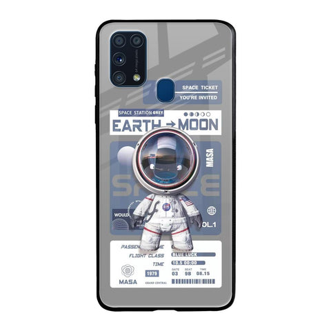 Space Flight Pass Samsung Galaxy M31 Prime Glass Back Cover Online