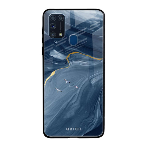 Deep Ocean Marble Samsung Galaxy M31 Prime Glass Back Cover Online