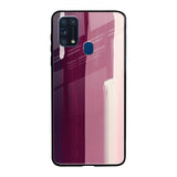 Brush Stroke Art Samsung Galaxy M31 Prime Glass Back Cover Online