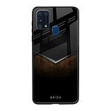 Dark Walnut Samsung Galaxy M31 Prime Glass Back Cover Online
