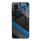 Multicolor Wooden Effect Samsung Galaxy M31 Prime Glass Back Cover Online