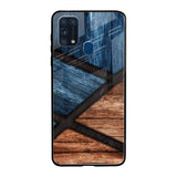 Wooden Tiles Samsung Galaxy M31 Prime Glass Back Cover Online