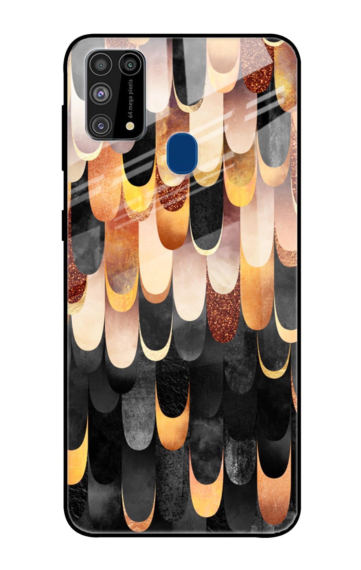 Bronze Abstract Samsung Galaxy M31 Prime Glass Cases & Covers Online