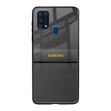 Grey Metallic Glass Samsung Galaxy M31 Prime Glass Back Cover Online