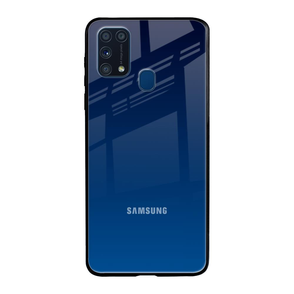 Very Blue Samsung Galaxy M31 Prime Glass Back Cover Online