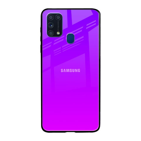Purple Pink Samsung Galaxy M31 Prime Glass Back Cover Online