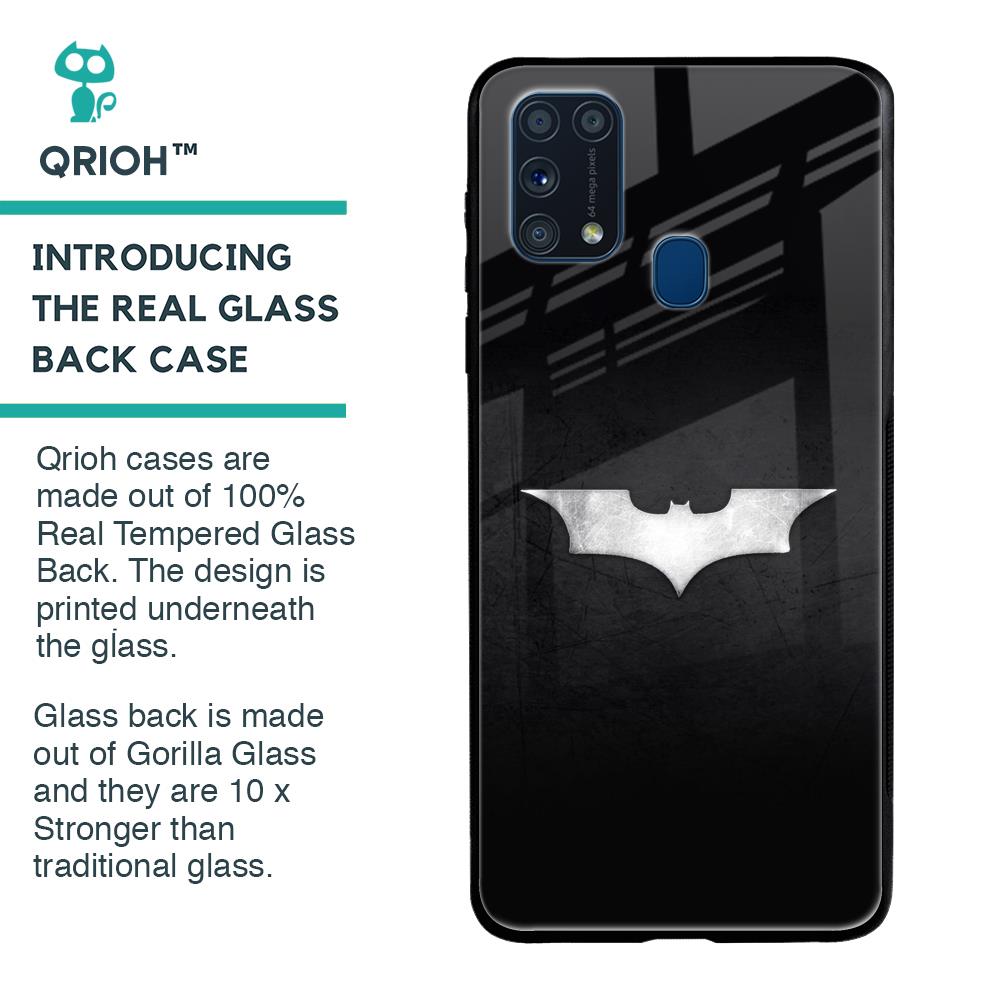 Super Hero Logo Glass Case for Samsung Galaxy M31 Prime