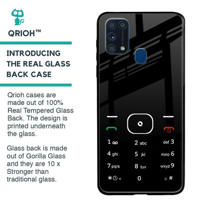 Classic Keypad Pattern Glass Case for Samsung Galaxy M31 Prime