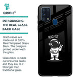 Peace Out Astro Glass Case for Samsung Galaxy M31 Prime