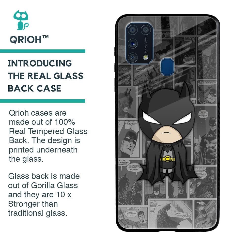 Cartoon Art Glass Case for Samsung Galaxy M31 Prime