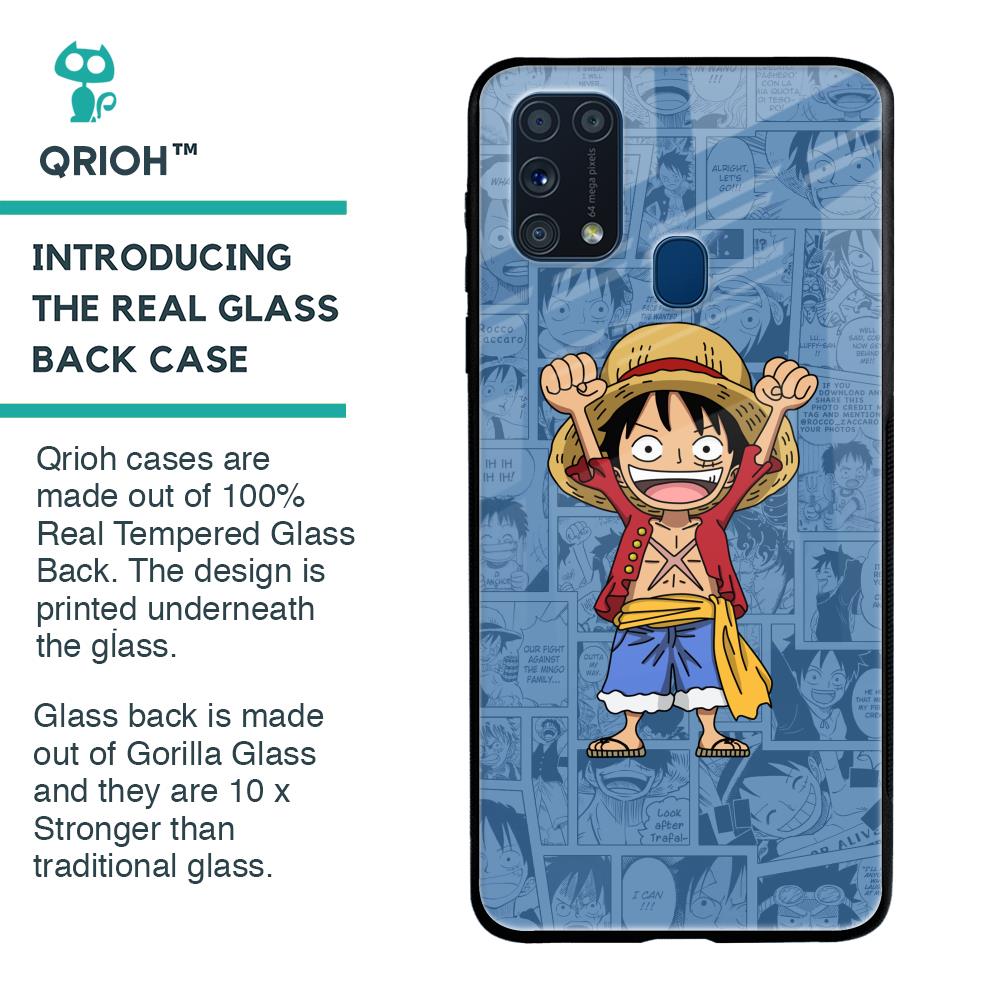 Chubby Anime Glass Case for Samsung Galaxy M31 Prime