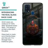 Lord Hanuman Animated Glass Case for Samsung Galaxy M31 Prime