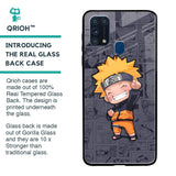 Orange Chubby Glass Case for Samsung Galaxy M31 Prime