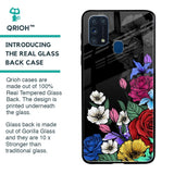Rose Flower Bunch Art Glass Case for Samsung Galaxy M31 Prime