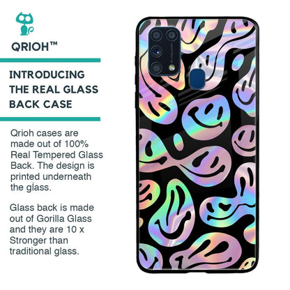 Acid Smile Glass Case for Samsung Galaxy M31 Prime