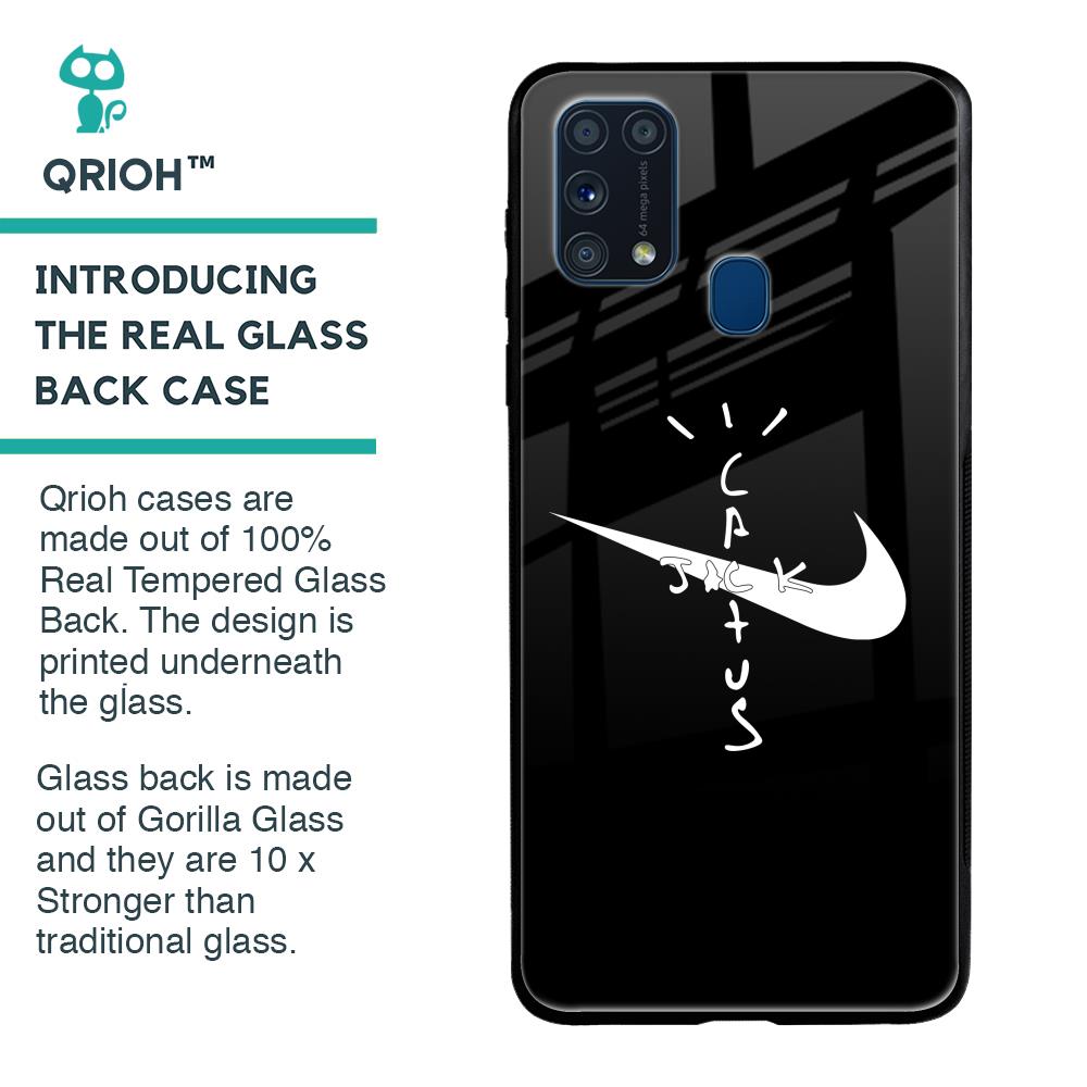Jack Cactus Glass Case for Samsung Galaxy M31 Prime