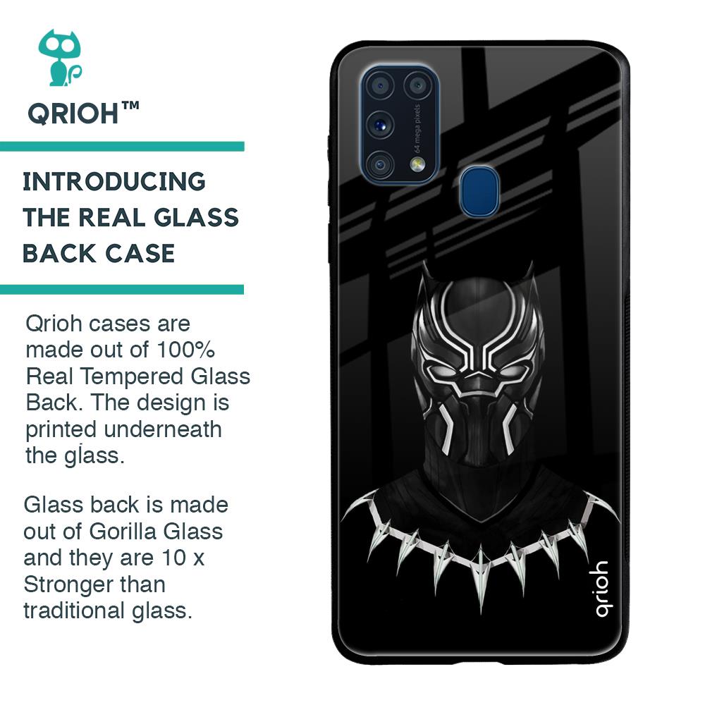 Dark Superhero Glass Case for Samsung Galaxy M31 Prime