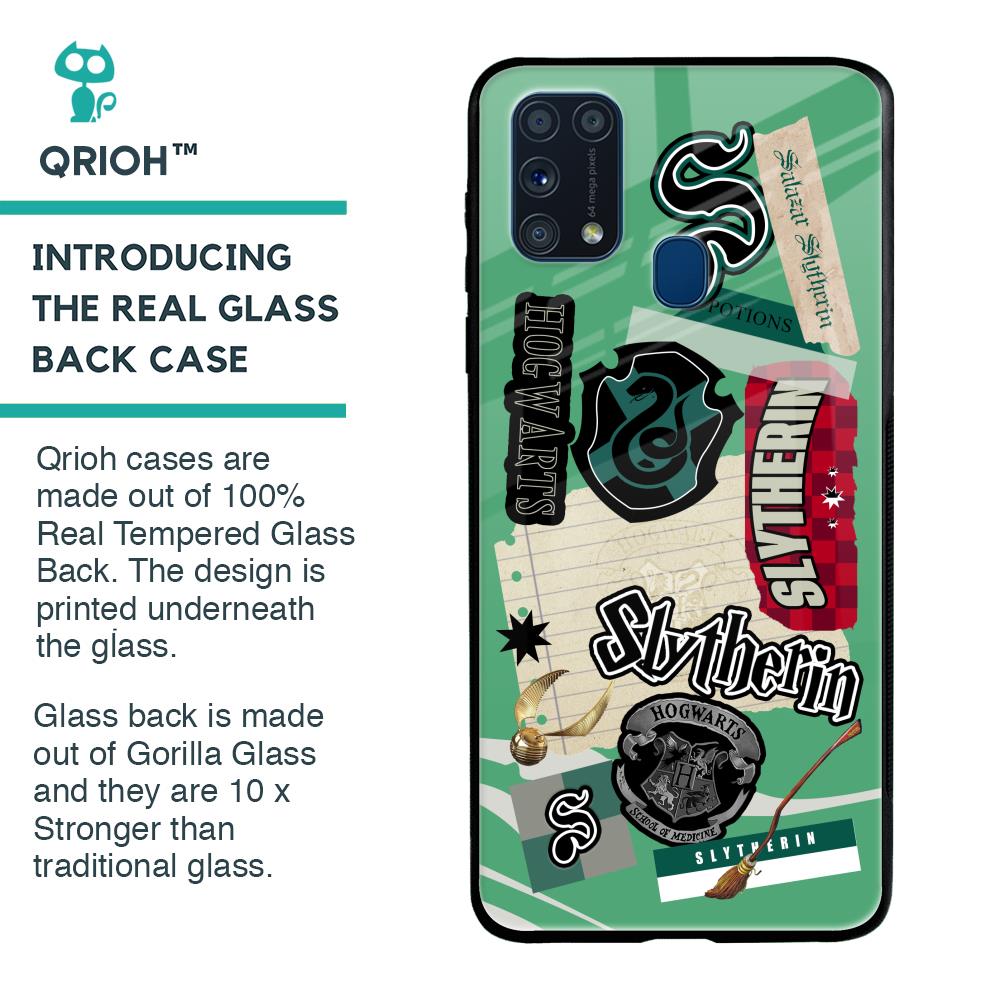 Slytherin Glass Case for Samsung Galaxy M31 Prime
