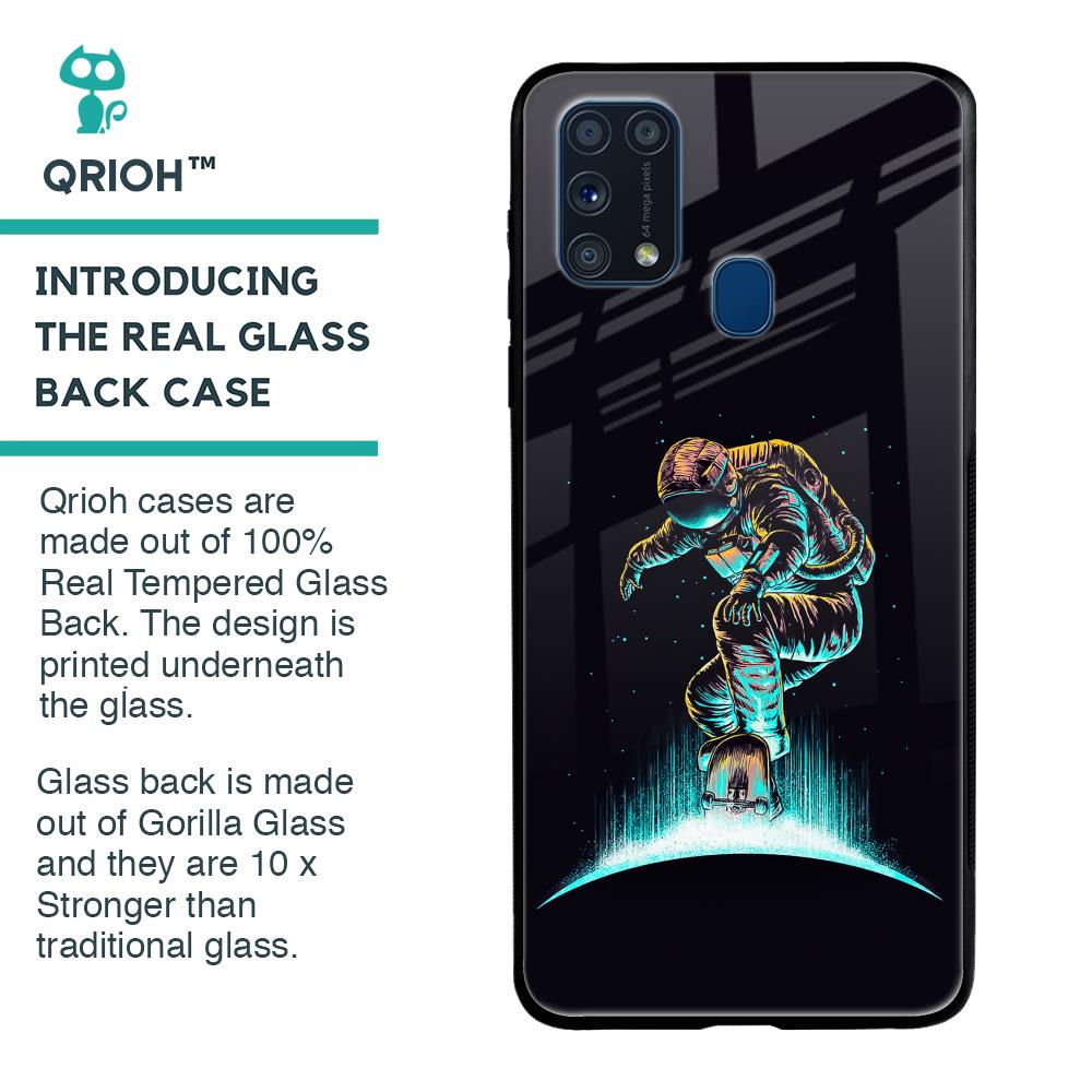 Star Ride Glass Case for Samsung Galaxy M31 Prime