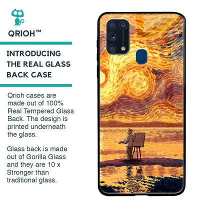 Sunset Vincent Glass Case for Samsung Galaxy M31 Prime