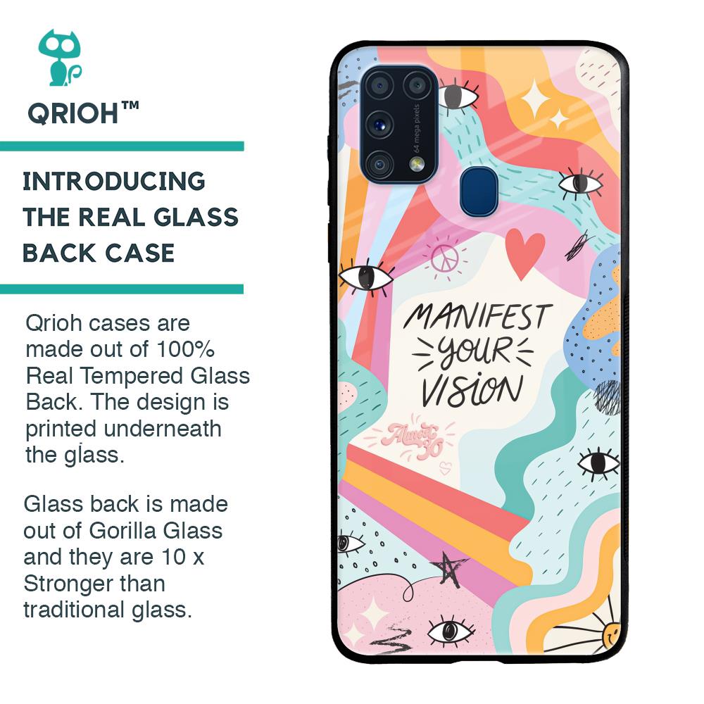 Vision Manifest Glass Case for Samsung Galaxy M31 Prime