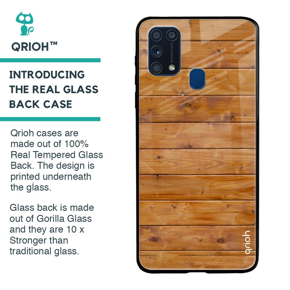 Timberwood Glass Case for Samsung Galaxy M31 Prime