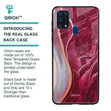 Crimson Ruby Glass Case for Samsung Galaxy M31 Prime