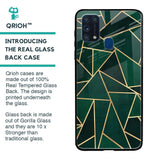 Abstract Green Glass Case For Samsung Galaxy M31 Prime