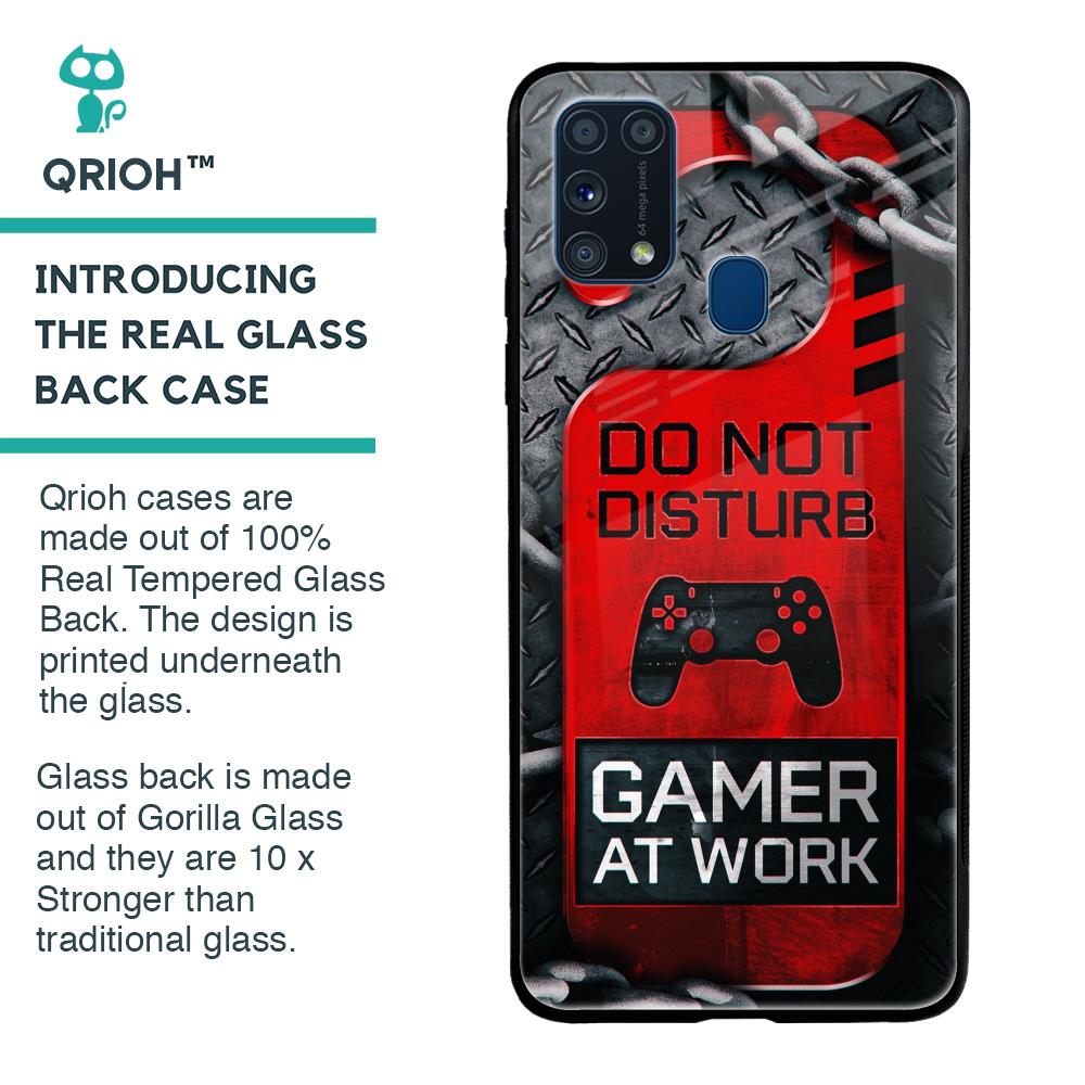 Do No Disturb Glass Case For Samsung Galaxy M31 Prime