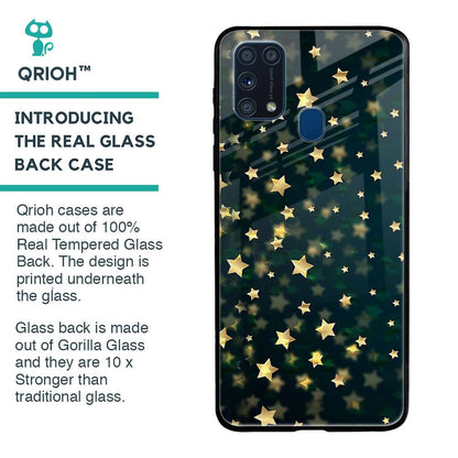 Dazzling Stars Glass Case For Samsung Galaxy M31 Prime