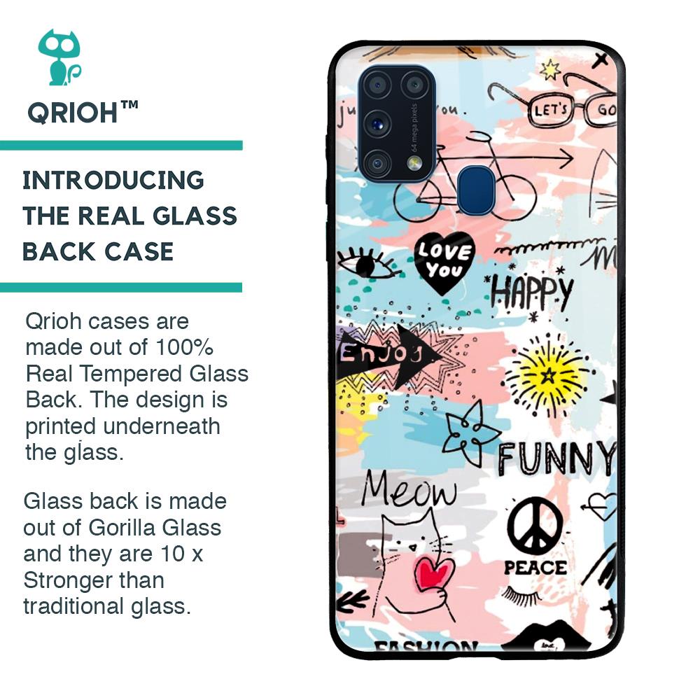 Just For You Glass Case For Samsung Galaxy M31 Prime