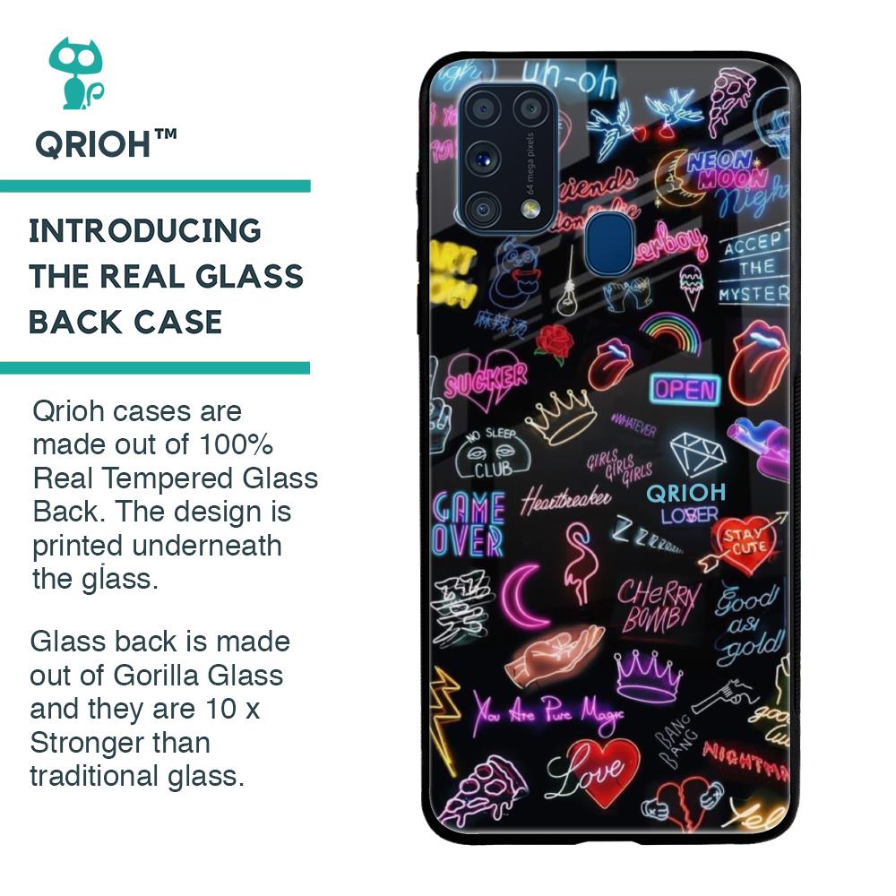 Accept The Mystery Glass Case for Samsung Galaxy M31 Prime