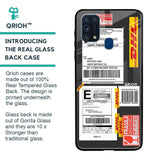 Cool Barcode Label Glass case For Samsung Galaxy M31 Prime
