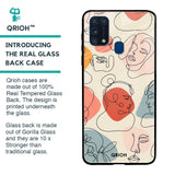 Abstract Faces Glass Case for Samsung Galaxy M31 Prime
