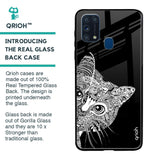 Kitten Mandala Glass Case for Samsung Galaxy M31 Prime