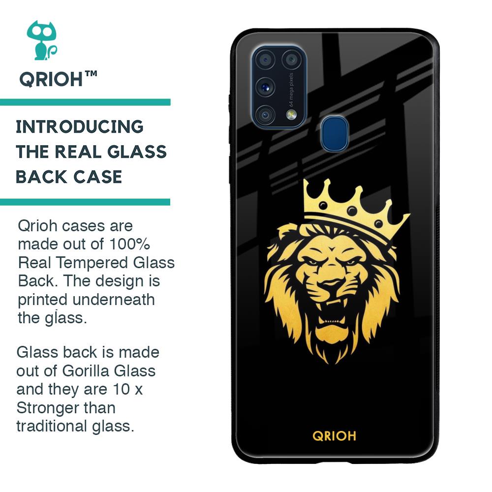 Lion The King Glass Case for Samsung Galaxy M31 Prime