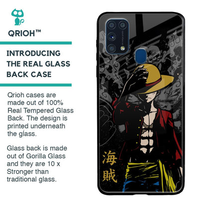 Dark Luffy Glass Case for Samsung Galaxy M31 Prime