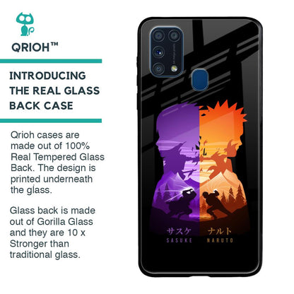 Minimalist Anime Glass Case for Samsung Galaxy M31 Prime