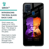Minimalist Anime Glass Case for Samsung Galaxy M31 Prime