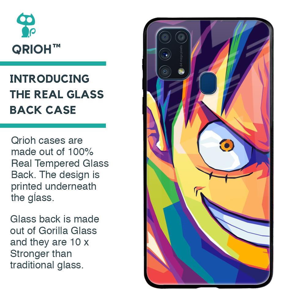 Monkey Wpap Pop Art Glass Case for Samsung Galaxy M31 Prime